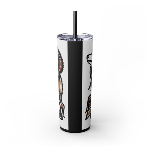 Skinny Tumbler with Straw – 20 oz Stainless Steel Cup