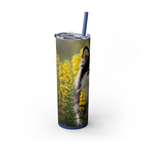 Skinny Tumbler with Straw – 20 oz Stainless Steel Cup