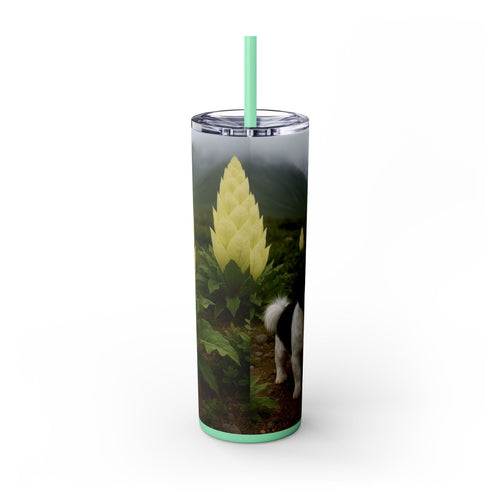 Skinny Tumbler with Straw – 20 oz Stainless Steel Cup