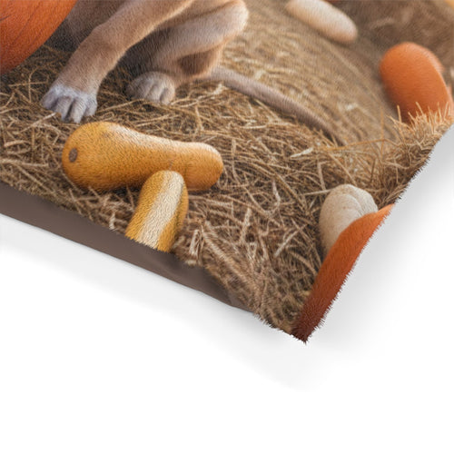 Autumn Pumpkin Patch Pet Bed