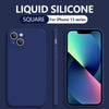 Back Cover Type Simple Liquid Silicone Phone Case