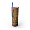 Skinny Tumbler with Straw – 20 oz Stainless Steel Cup