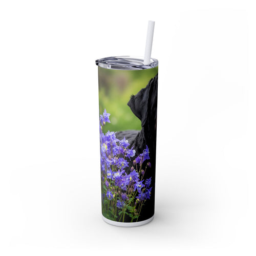 Skinny Tumbler with Straw – 20 oz Stainless Steel Cup