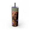 Skinny Tumbler with Straw – 20 oz Stainless Steel Cup