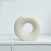 Nordic Style Simple Ceramic Vase Semicircle Creative Flower Device