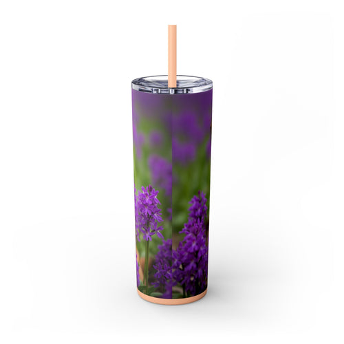 Skinny Tumbler with Straw – 20 oz Stainless Steel Cup
