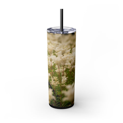 Skinny Tumbler with Straw – 20 oz Stainless Steel Cup