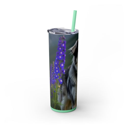 Skinny Tumbler with Straw – 20 oz Stainless Steel Cup