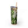 Skinny Tumbler with Straw – 20 oz Stainless Steel Cup