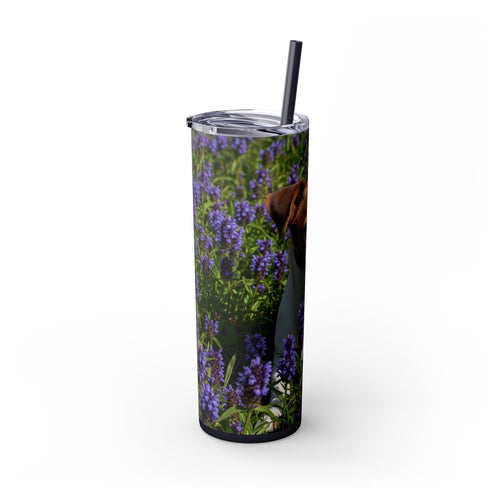 Skinny Tumbler with Straw – 20 oz Stainless Steel Cup