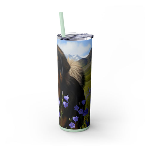 Skinny Tumbler with Straw – 20 oz Stainless Steel Cup