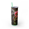 Skinny Tumbler with Straw – 20 oz Stainless Steel Cup
