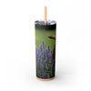 Skinny Tumbler with Straw – 20 oz Stainless Steel Cup