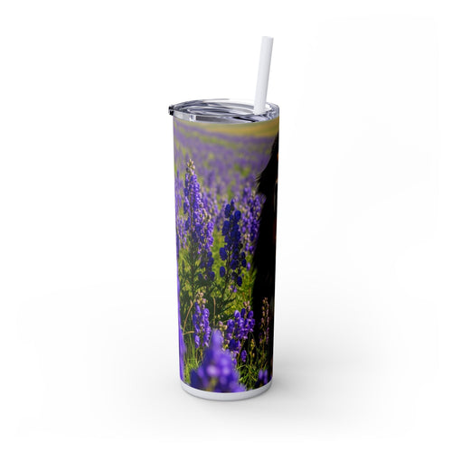 Skinny Tumbler with Straw – 20 oz Stainless Steel Cup