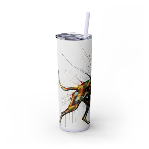 Skinny Tumbler with Straw – 20 oz Stainless Steel Cup