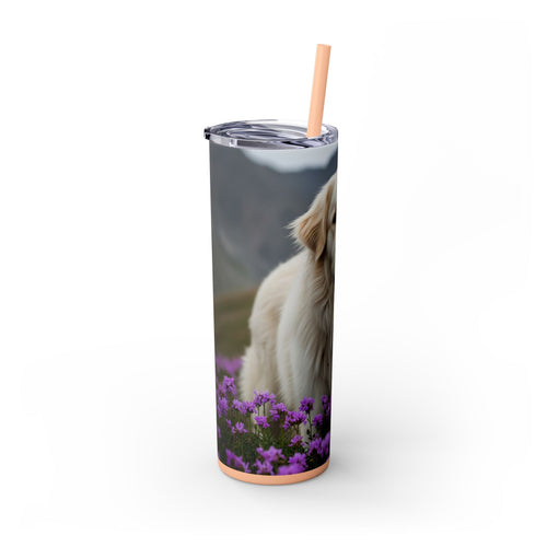 Skinny Tumbler with Straw – 20 oz Stainless Steel Cup