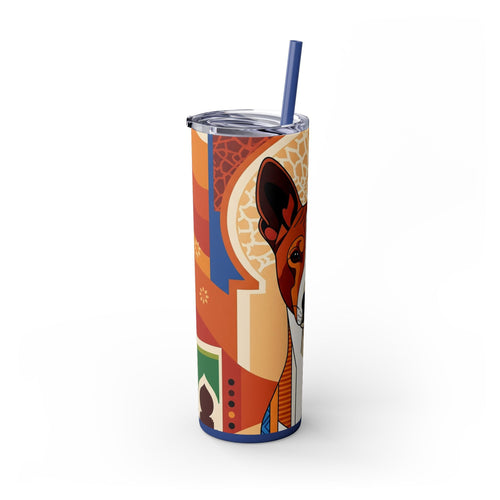 Skinny Tumbler with Straw – 20 oz Stainless Steel Cup