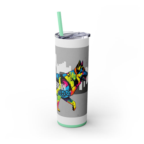 Skinny Tumbler with Straw – 20 oz Stainless Steel Cup