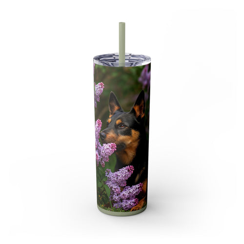 Skinny Tumbler with Straw – 20 oz Stainless Steel Cup
