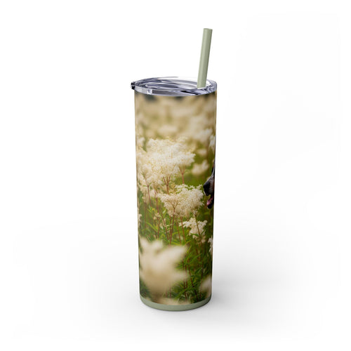 Skinny Tumbler with Straw – 20 oz Stainless Steel Cup
