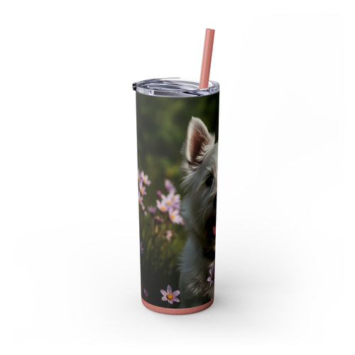 Skinny Tumbler with Straw – 20 oz Stainless Steel Cup