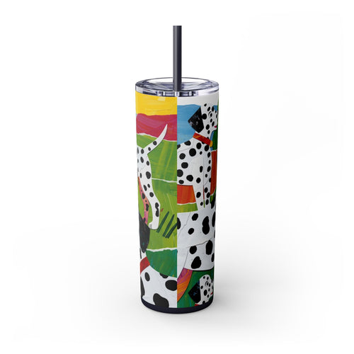 Skinny Tumbler with Straw – 20 oz Stainless Steel Cup