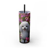 Skinny Tumbler with Straw – 20 oz Stainless Steel Cup
