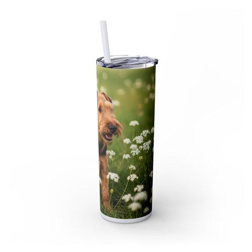Skinny Tumbler with Straw – 20 oz Stainless Steel Cup