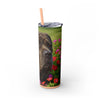 Skinny Tumbler with Straw – 20 oz Stainless Steel Cup