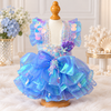 Handmade Mermaid Pet Dress with Matching Hair Bow