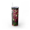 Skinny Tumbler with Straw – 20 oz Stainless Steel Cup