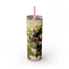 Skinny Tumbler with Straw – 20 oz Stainless Steel Cup