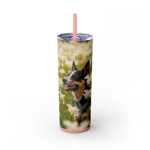 Skinny Tumbler with Straw – 20 oz Stainless Steel Cup
