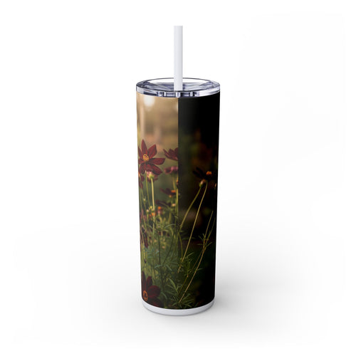 Skinny Tumbler with Straw – 20 oz Stainless Steel Cup