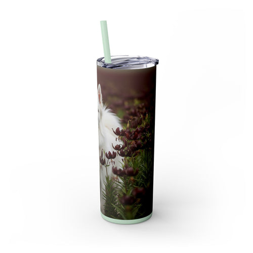 Skinny Tumbler with Straw – 20 oz Stainless Steel Cup