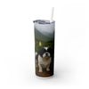 Skinny Tumbler with Straw – 20 oz Stainless Steel Cup
