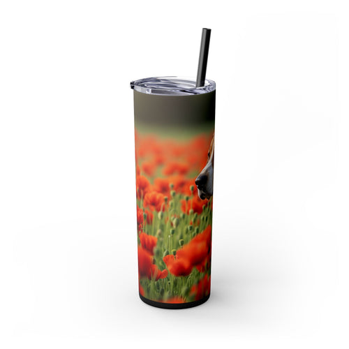 Skinny Tumbler with Straw – 20 oz Stainless Steel Cup