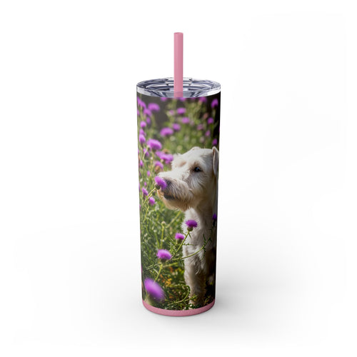 Skinny Tumbler with Straw – 20 oz Stainless Steel Cup