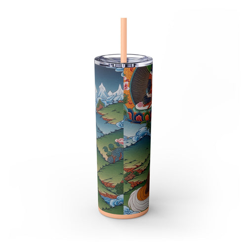 Skinny Tumbler with Straw – 20 oz Stainless Steel Cup