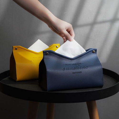 Leather Tissue Box, Hotel Pumping Box, Home Living Room, Creative Gift Box