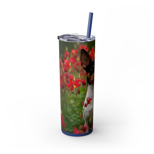 Skinny Tumbler with Straw – 20 oz Stainless Steel Cup