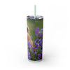 Skinny Tumbler with Straw – 20 oz Stainless Steel Cup
