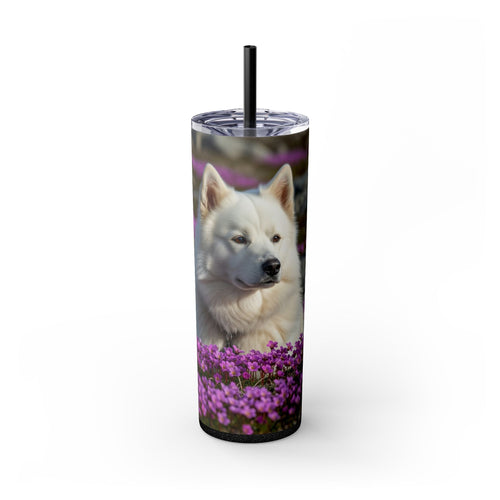 Skinny Tumbler with Straw – 20 oz Stainless Steel Cup