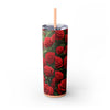 Skinny Tumbler with Straw – 20 oz Stainless Steel Cup