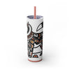 Skinny Tumbler with Straw – 20 oz Stainless Steel Cup