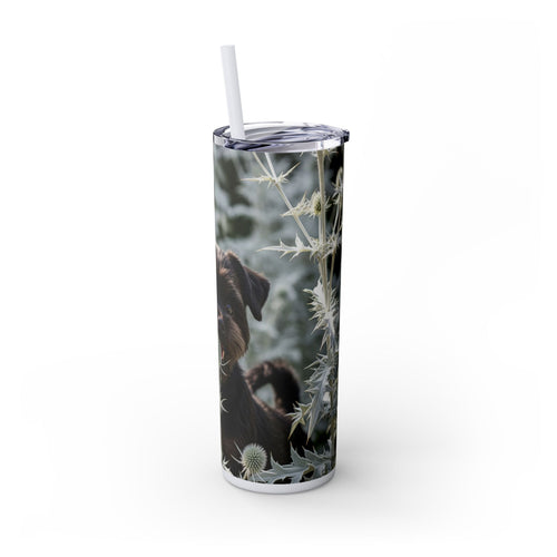 Skinny Tumbler with Straw – 20 oz Stainless Steel Cup