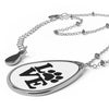 Love Paw Oval Pendant Necklace
