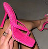 Women's Plus Size Stiletto Slipper High Heel Sandals