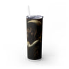 Skinny Tumbler with Straw – 20 oz Stainless Steel Cup