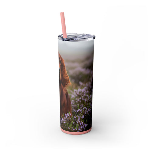 Skinny Tumbler with Straw – 20 oz Stainless Steel Cup